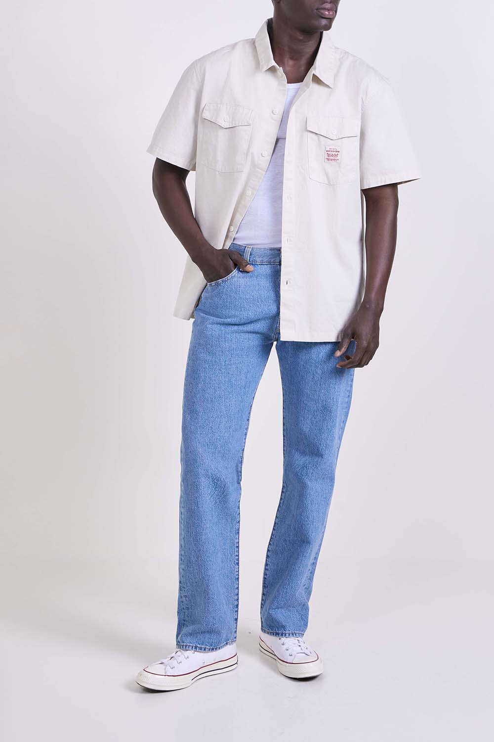 חולצה מכופתרת בגזרה משוחררת